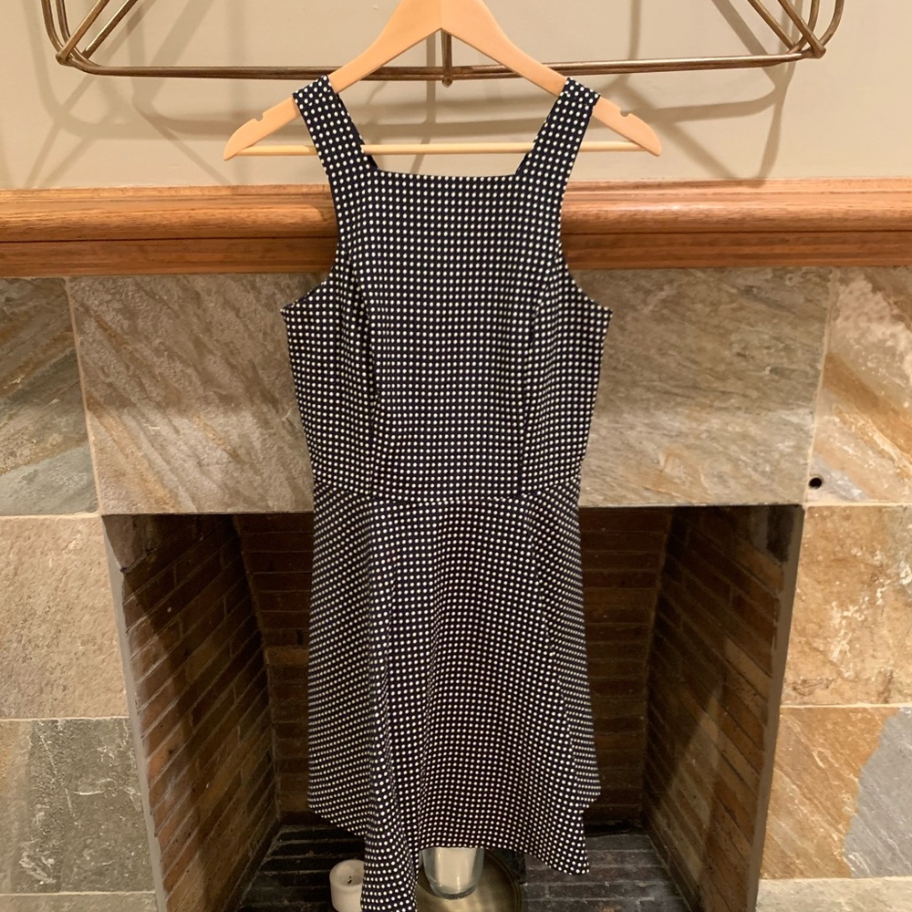 Club Monaco size 4 polka dot cutout dress